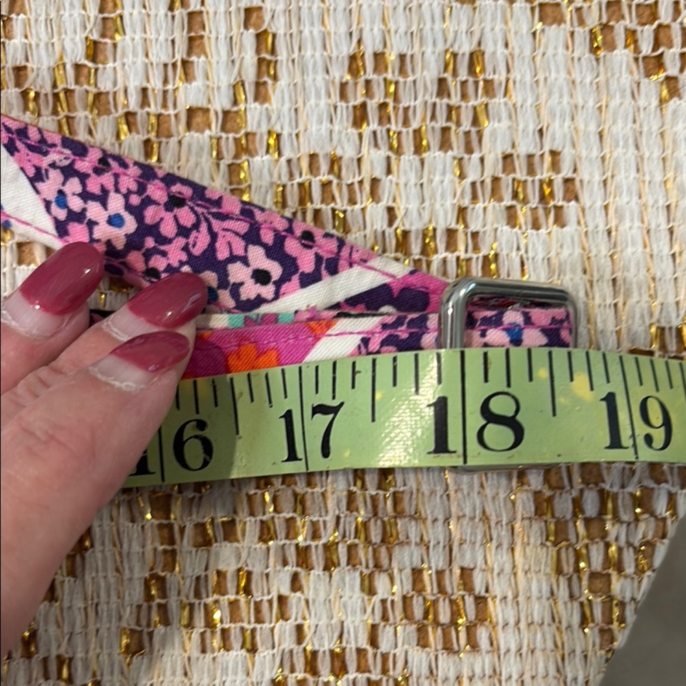 Vera Bradley Pink and Purple Quilted Crossbody Bag - Picture 10 of 11